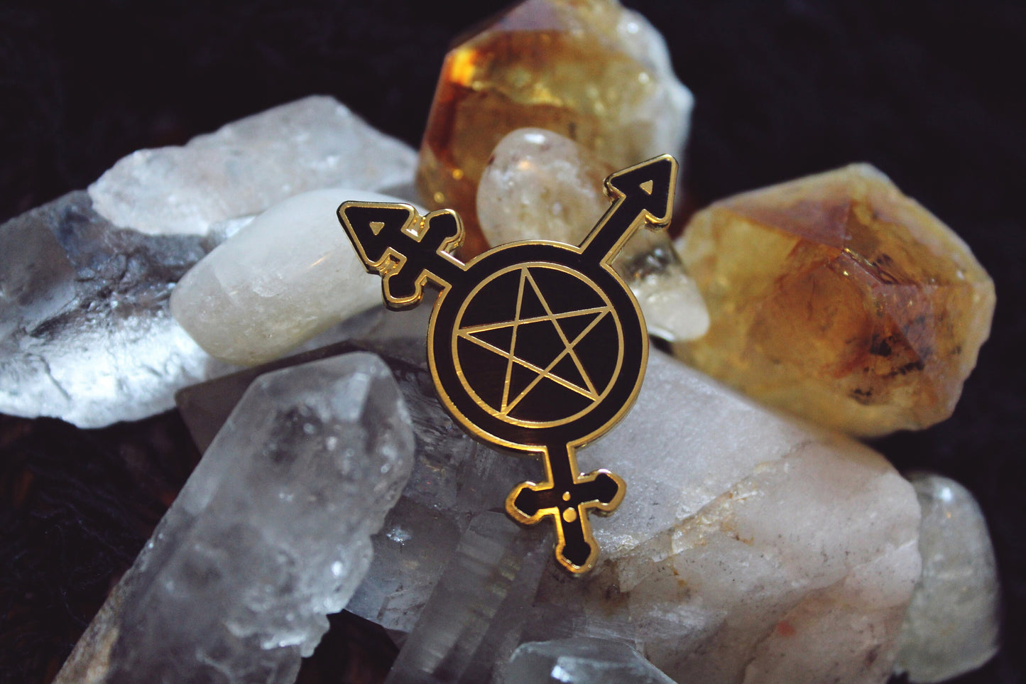 Broche Pentacle Symbole Trans