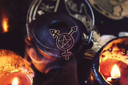 Trans Symbol Pentacle Pin