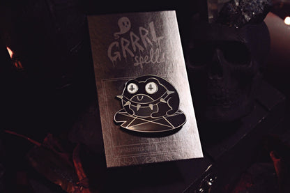 Goth Frog Pin