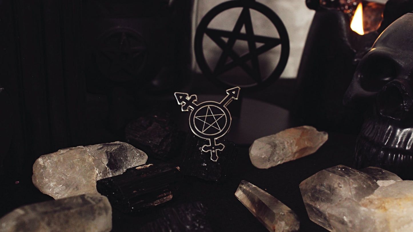 Broche Pentacle Symbole Trans