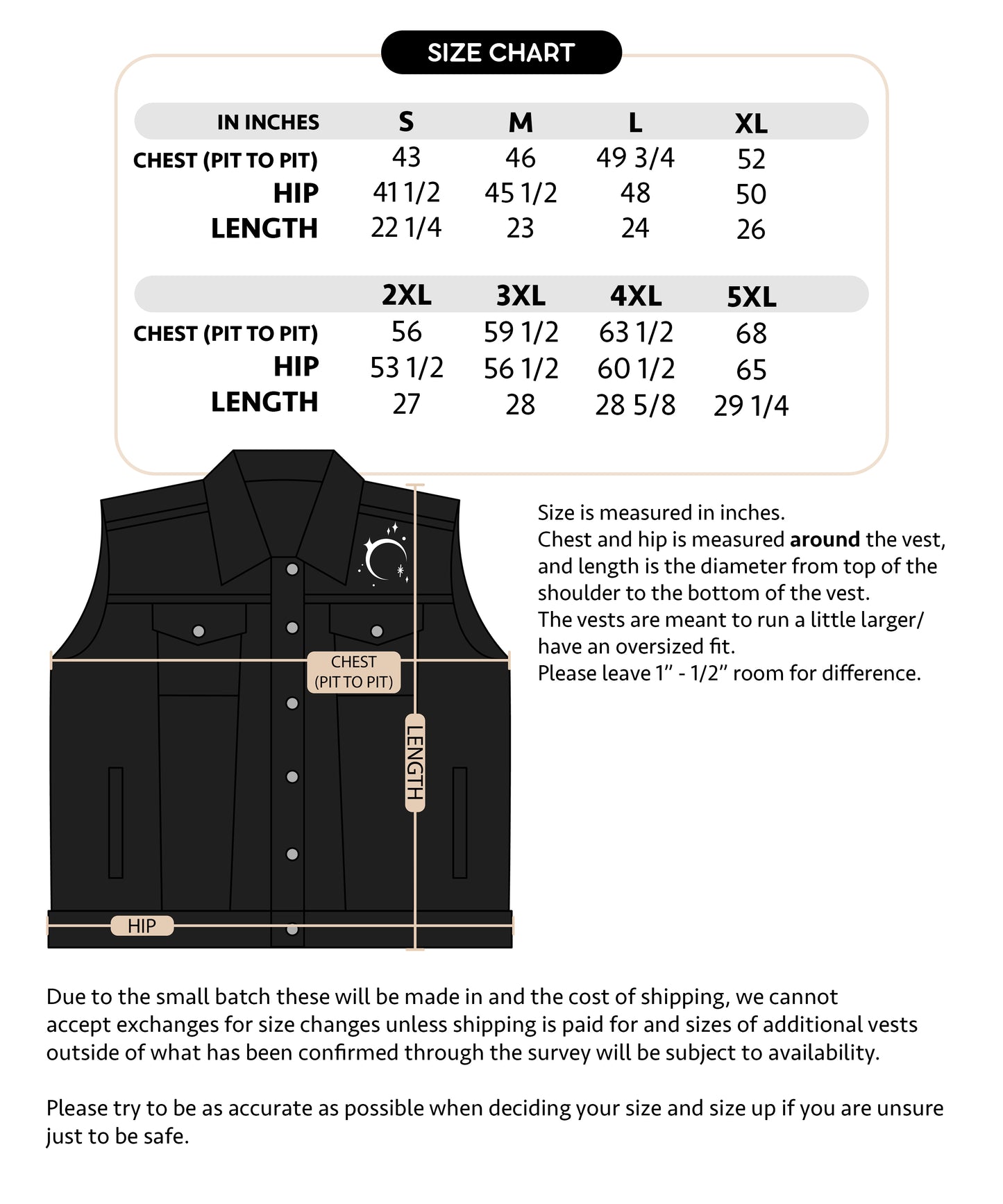 Queerness Is Celestial Denim Vest (New)