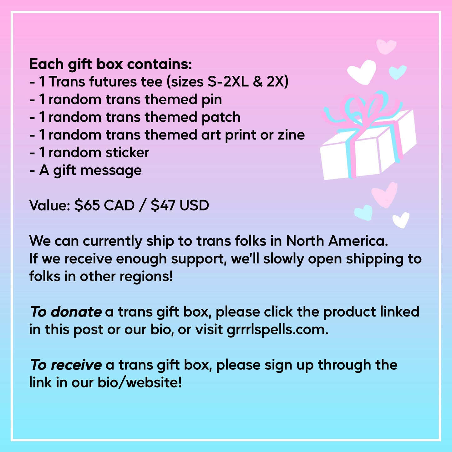 Trans Gift Box - Gifting Program (Specific Recipient)